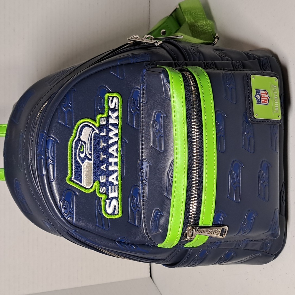 Loungefly Seattle Seahawks Backpack - Picture 3 of 11